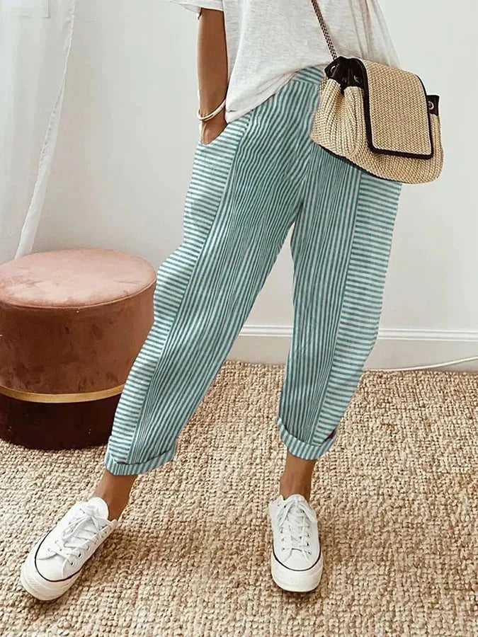 Evelyn - Striped Pants